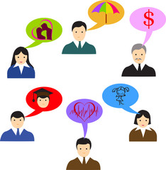 People occupations icons