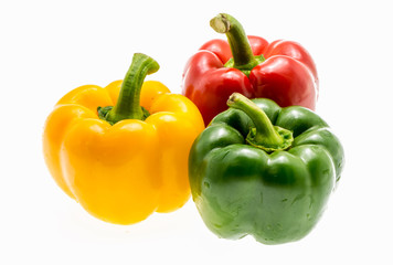 Bell pepper isolated on white background