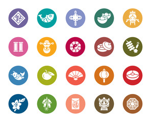 Chinese New Year Color Icons
