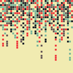 A retro style pixel art background