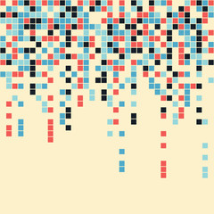 A retro style pixel art background