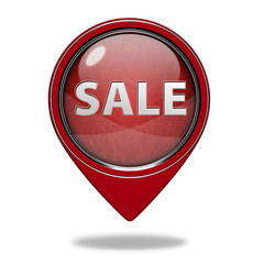 sale pointer icon on white background