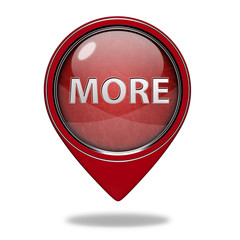 More pointer icon on white background