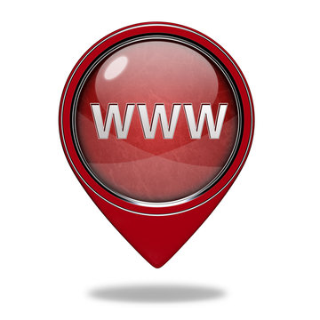 www pointer icon on white background