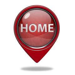 home pointer icon on white background