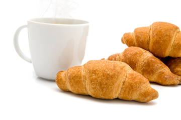 coffee and croissants