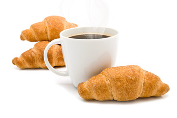 coffee and croissants