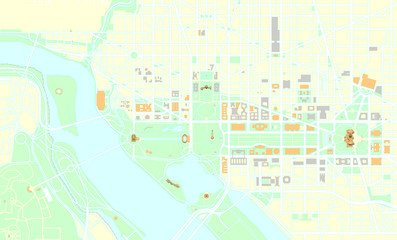 Washington DC map - 72404304