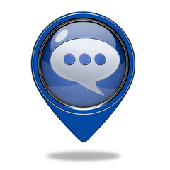 forum pointer icon on white background