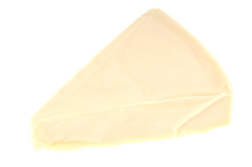 Portion de fromage à tartiner déballée