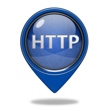 http pointer icon on white background