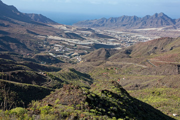 Fototapeta na wymiar Blick auf San Nicolas, Gran Canaria
