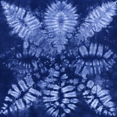 Material dyed batik. Shibori