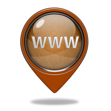 www pointer icon on white background
