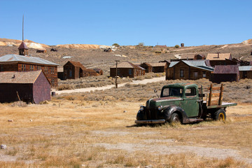 View of ghost town Bodie
