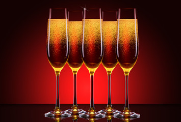 luxury glass of champagne