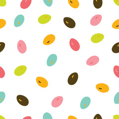 Cute bonbons. Seamless pattern.
