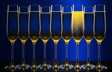 luxury glass of champagne