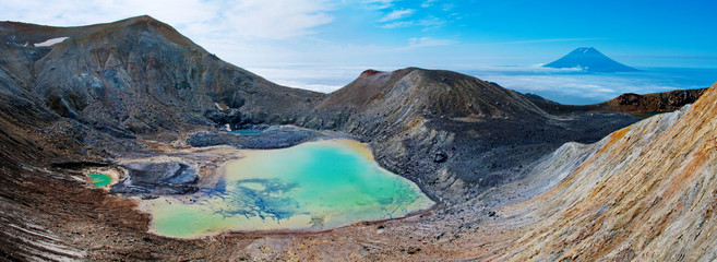 Volcan Ebeko, île Paramushir, îles Kouriles, Russie