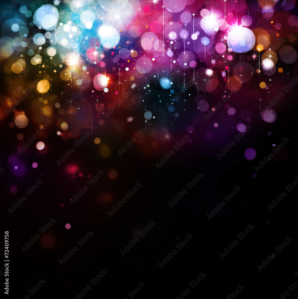 Wall mural colorful lights background.