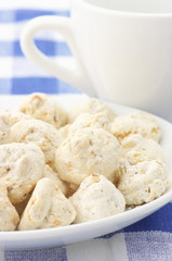 Almond cookies and cup