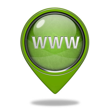 www pointer icon on white background