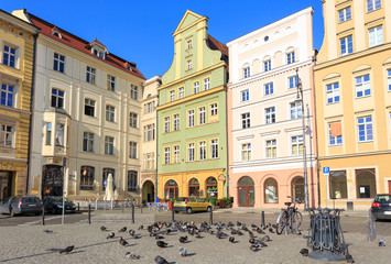 Plac Solny (Salt Square) in Wroclaw, Poland
