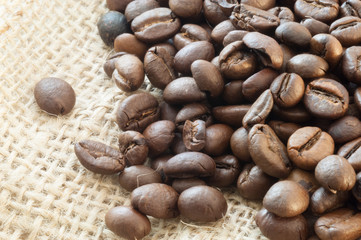 macro of coffee