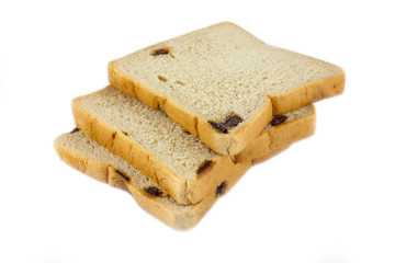 white bread with raisin