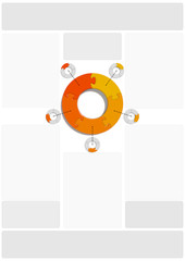Circle Puzzle 05 - Orange - ex