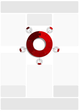 Circle Puzzle 05 - Red - Ex