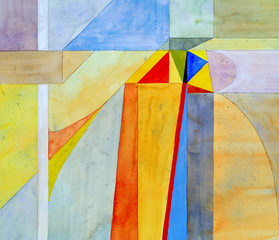 Panele Szklane Podświetlane  an abstract watercolor painting