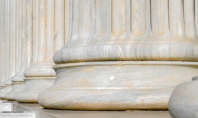 Columns of yellow marble