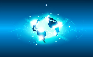 mondo, hi tech, sfondo, internet, comunicaizone