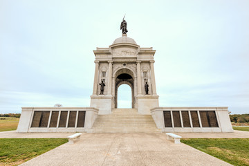 Obraz premium Pennsylvania Memorial Monument, Gettysburg, PA