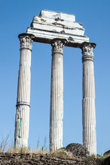 Fototapeta na wymiar Ruins of the Forum Romanum in Rome