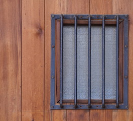 Close - up detail of old style wood door