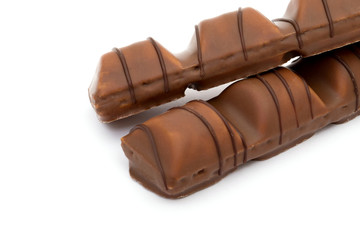 chocolate bar isolated on white background