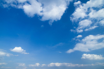 blue sky background with tiny clouds
