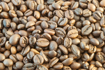 macro of coffee