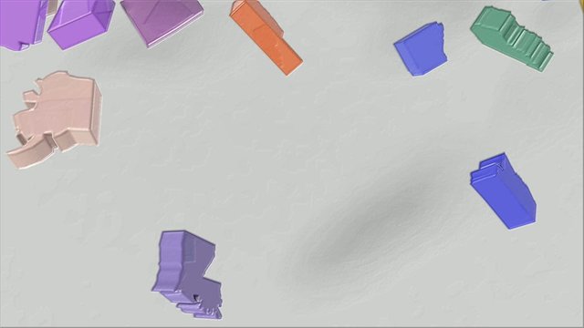 USA map colore movie