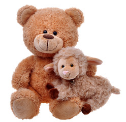 toy teddy bear with sheep