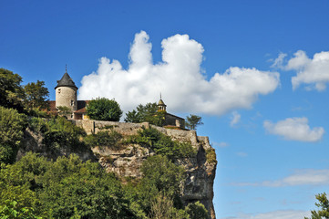 Fototapeta na wymiar La Cave - il castello di Belcastel - Dordogne