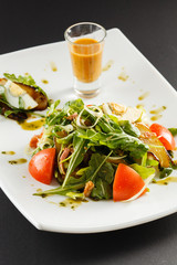 salad with dressing