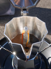 coffee maker espresso metal can