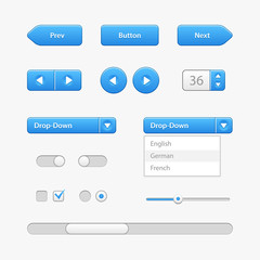 Blue Light User Interface Controls