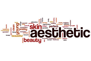 Aesthetic word cloud