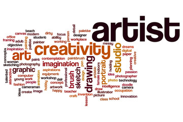 Artist word cloud