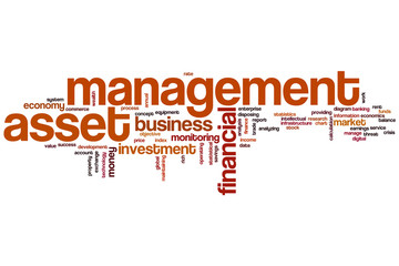 Asset management word cloud