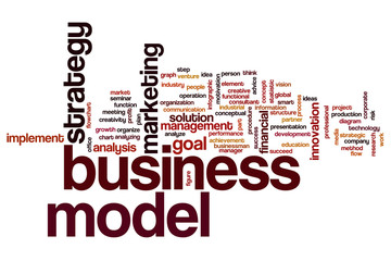 Business model word cloud